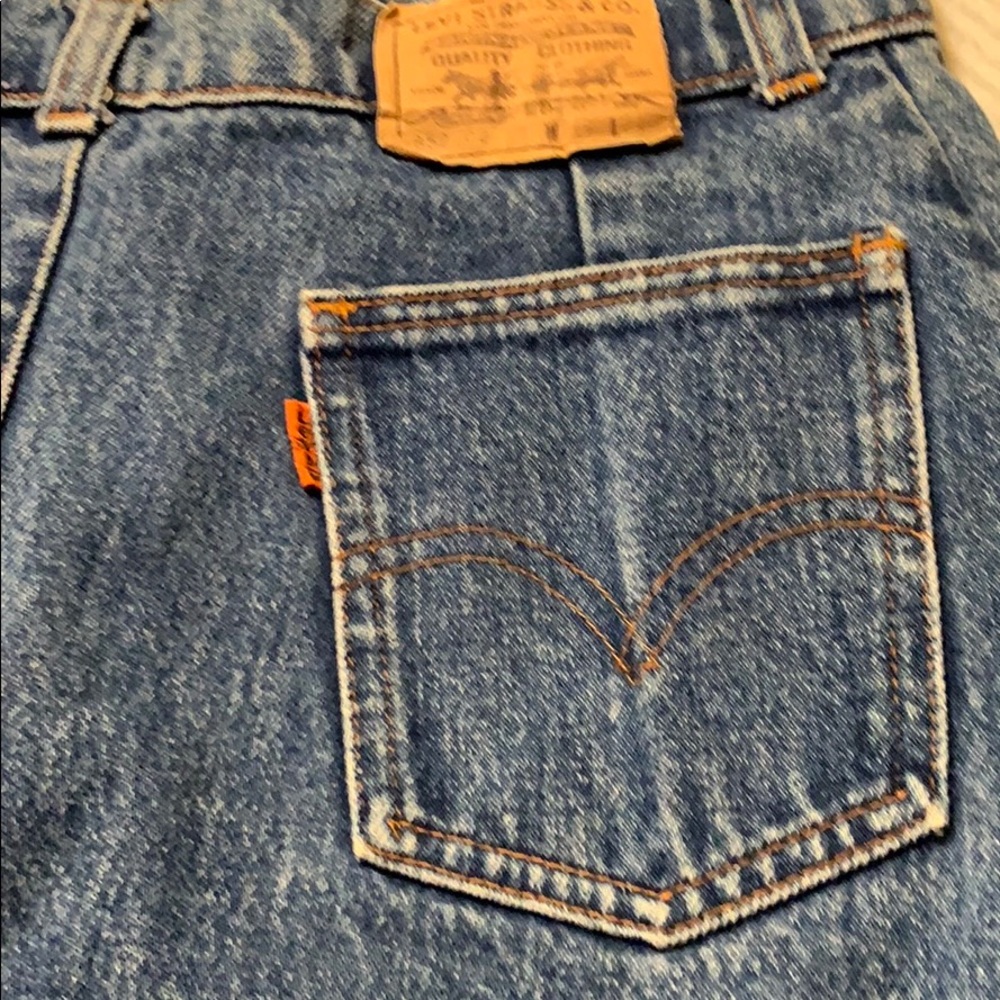 Levi’s Jean/denim skirt-29” waist & 19” length